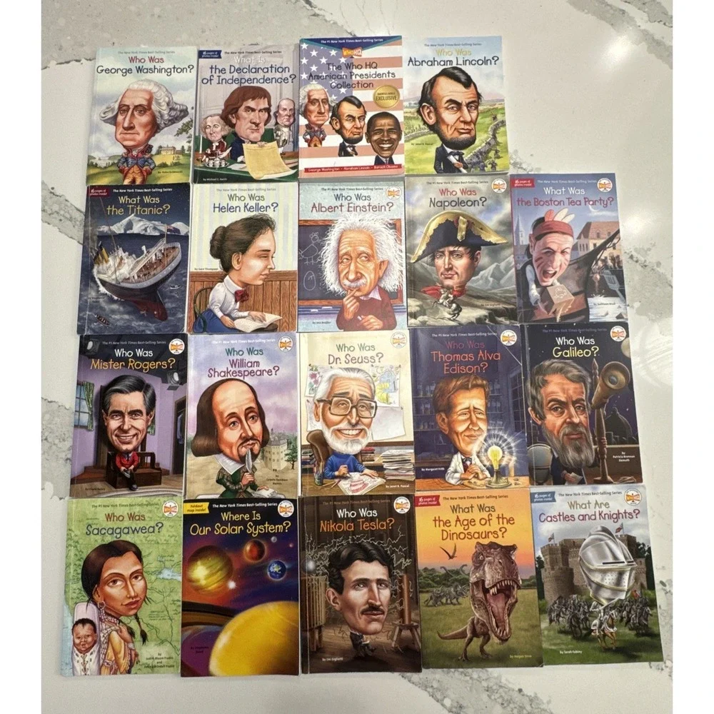 Lot of 19 Who Was, What Was, Where is , Who is Kids Books Summer Reading